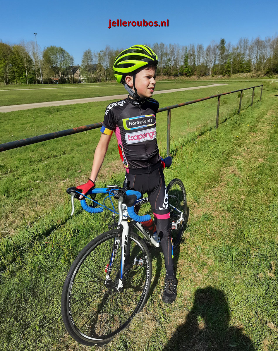In het zonnetje na de training